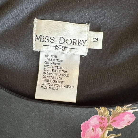 Vintage Miss Dorby Floral Dress 12 - Picture 3 of 4